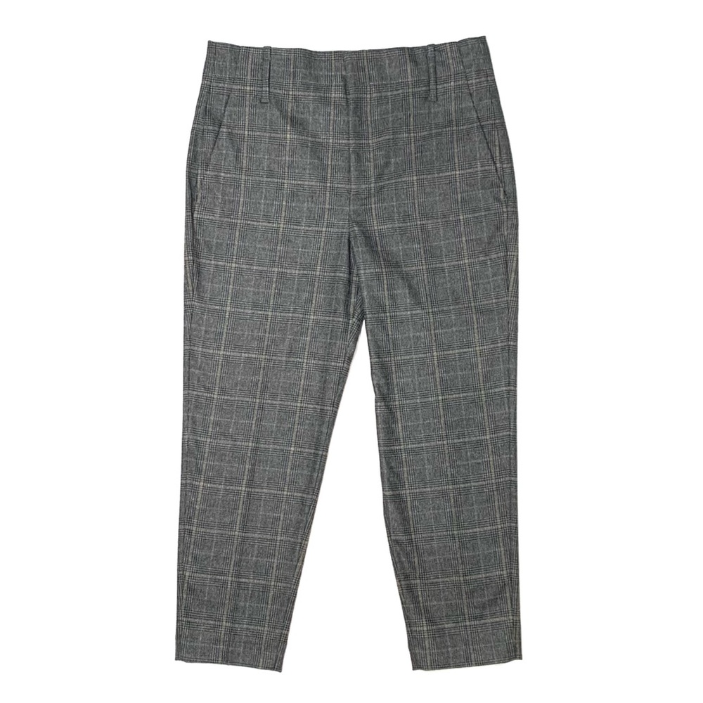 Zara woman plaid high rise ankle trousers Sz M
